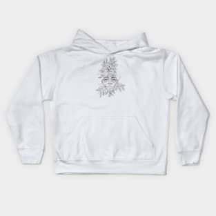 Botanical Dead Face Kids Hoodie